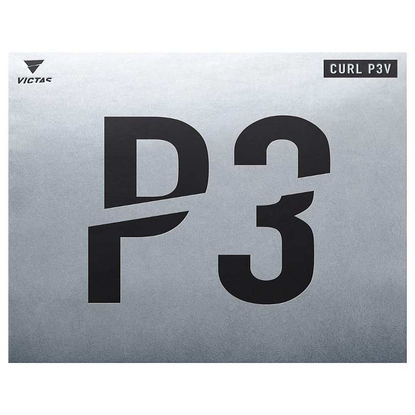 VICTAS Curl P3V - Long Pips Table Tennis Rubber Red / 1
