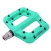 FOOKER MTB Pedals Mountain Bike Pedals 3 Bearing Non-Slip Lightweight Nylon Fiber Bicycle Platform Pedals for BMX MTB 9/16" (922-Green3bearings) view 1