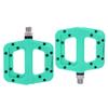 FOOKER MTB Pedals Mountain Bike Pedals 3 Bearing Non-Slip Lightweight Nylon Fiber Bicycle Platform Pedals for BMX MTB 9/16" (922-Green3bearings) view 2