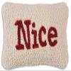Chandler 4 Corners Artist-Designed Nice Hand-Hooked Wool Decorative Throw Pillow - Christmas Pillow for Couches & Beds - Easy Care & Low Maintenance - Small Holiday Throw Pillow for Homes