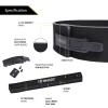 Beastpowergear Weight Lifting Belt with Lever Buckle|10MM Thick & 4 Inches Wide|Free Strap- Advanced Back Support for Weightlifting, Powerlifting, Deadlifts, Squats - Men & Women (Black/Black, 4XL) view 2