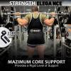 Beastpowergear Weight Lifting Belt with Lever Buckle|10MM Thick & 4 Inches Wide|Free Strap- Advanced Back Support for Weightlifting, Powerlifting, Deadlifts, Squats - Men & Women (Black/Black, 4XL) view 3