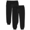 The Children's Place Girls Active Jogger Pants, Black 2 Pack, Small view 1