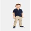 The Children's Place Baby Boys and Toddler Boys Short Sleeve Pique Polo, Tidal/White, 6-9 MONTHS view 2