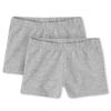 The Children's Place baby girls And Toddler Cartwheel Shorts, Smoke Gray 2 Pack, 3T US view 1