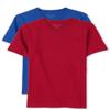 The Children's Place Boys Short Sleeve Basic Layering T-Shirt, Blue/Red 2 Pack, X-Small view 1