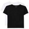 The Children's Place Boys Short Sleeve Basic Layering T-Shirt, Black/White 2 Pack, Large view 1