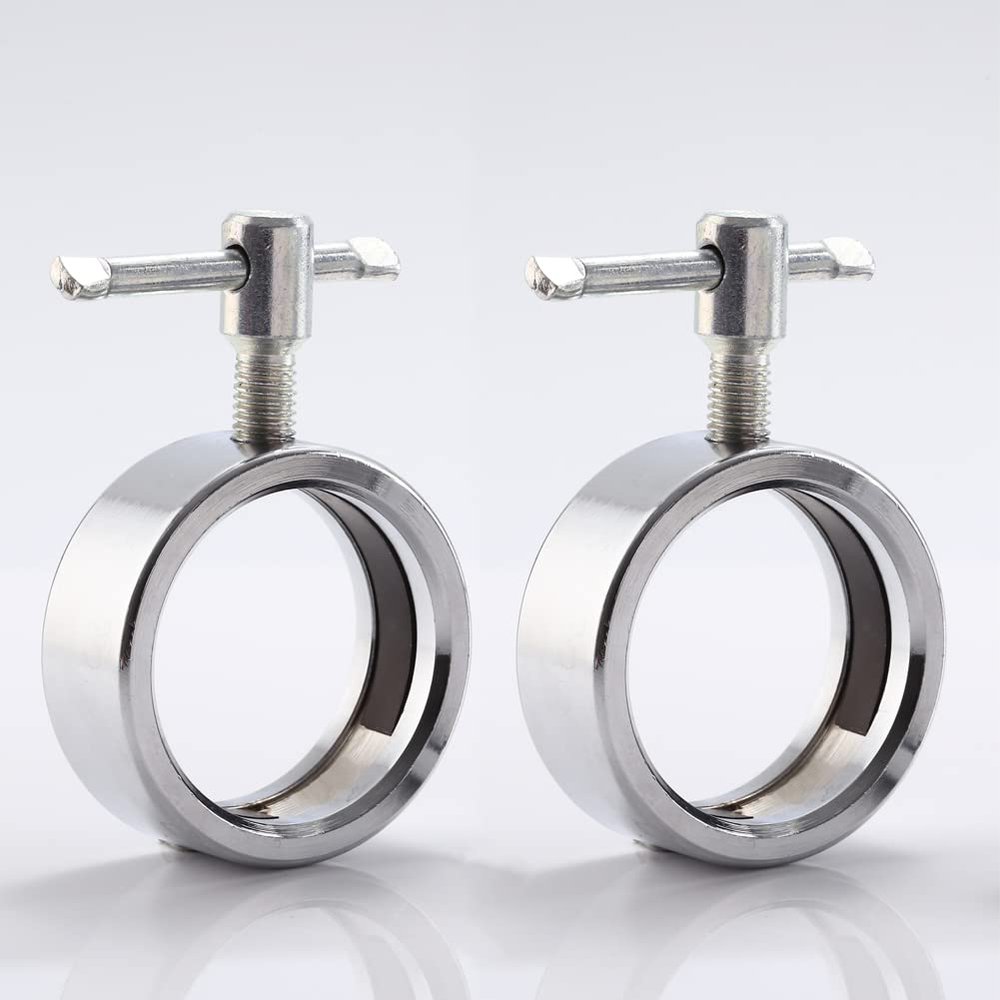 Fox Baby Barbell Collars,Pair of Quick Release Stainless Steel 2 inch Olympic Weight Bar Plate Locks Collar Clips Barbell clamp for Fitness Workout Weightlifting Training