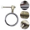 Fox Baby Barbell Collars,Pair of Quick Release Stainless Steel 2 inch Olympic Weight Bar Plate Locks Collar Clips Barbell clamp for Fitness Workout Weightlifting Training view 3
