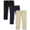 The Children's Place Girls Skinny Chino Pants,Black/Sandy/Tidal 3 Pack,8P view 1