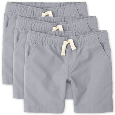 The Children's Place boys Pull On Jogger Shorts, FIN GRAY, 10