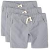 The Children's Place boys Pull On Jogger Shorts, FIN GRAY, 10 view 1