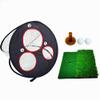 Golf Chipping Net Set, Foldable Golfing Target Net Hitting Cage with Golf Hitting Mat for Indoor Outdoor Practice Training Dropship view 1