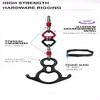 F.Life Aerial Silks 13 Yards Hardware Kit Medium Stretch Aerial Yoga Hammock Acrobatics - Swivel 360 Spin Equipment Height Adjustment Strap, Portable Storage (Black) view 2