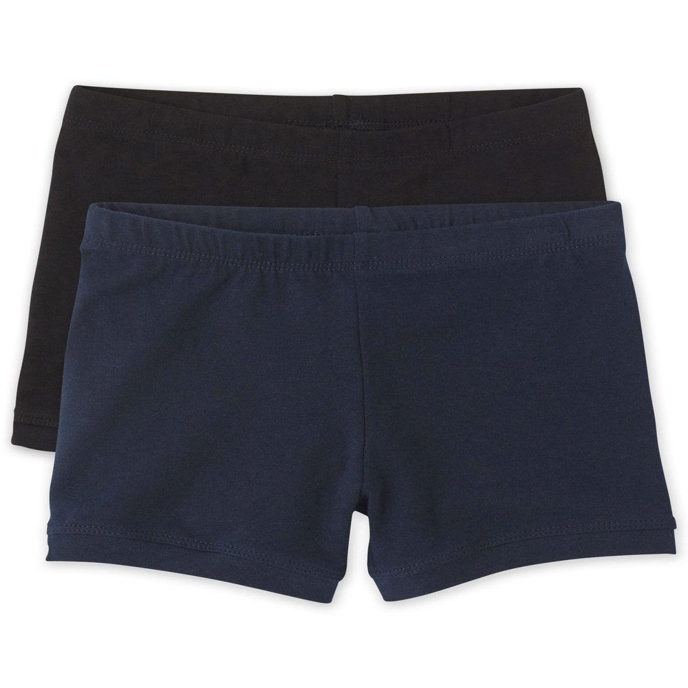 The Children's Place girls Basic Cartwheel Short Pants, Black/Tidal, X-Large US