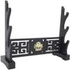 CXM WLONG 'ART Dragon Pattern Sword Stand Black Tai Chi Sword Holder Weapon Display Stand Japanese Samurai Sword Rack Hanger and Standard Sword Holder Layer Sword Stand3Tier view 1