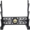 CXM WLONG 'ART Dragon Pattern Sword Stand Black Tai Chi Sword Holder Weapon Display Stand Japanese Samurai Sword Rack Hanger and Standard Sword Holder Layer Sword Stand3Tier view 4