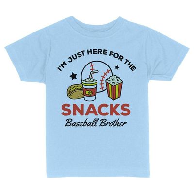 Baseball Brother Toddler Kids T-Shirt 3T Light Blue