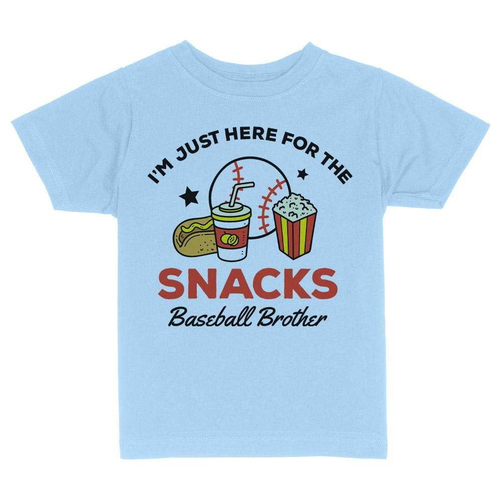 Baseball Brother Toddler Kids T-Shirt 3T Light Blue