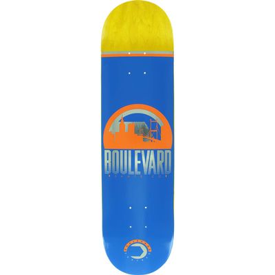 Boulevard - Traveler Deck - 7.7 Blue - Assembled AS Complete Skateboard