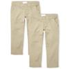 The Children's Place Girl's Bootcut Chino Pants, Sandy, 5 slim view 1