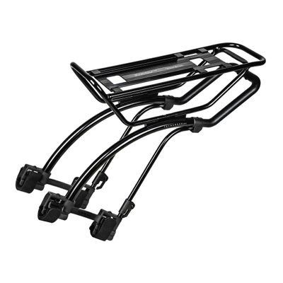 Topeak TetraRack M2L Mountain Bike Rear Rack Quick-Mount System for Full Suspension or Hardtail MTB, Adjustable Top Plate, QuickTrack Compatibility, 26 lb Load, Reflector Mount, Durable Design
