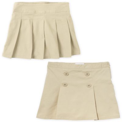 The Children's Place Girl's Pleated/Button Skort, Sandy, 14