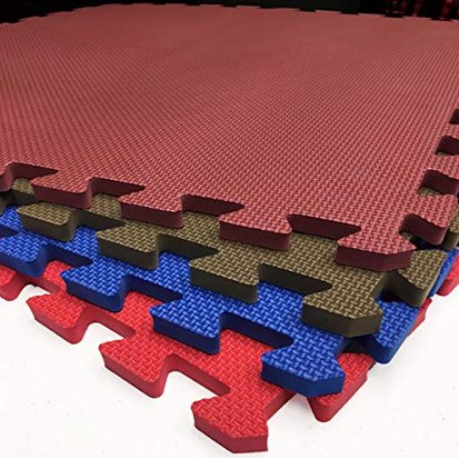 American Floor Mats - Interlocking Puzzle Exercise Gym Mats: Premium Foam Tiles: 5/8" Thick - 50-Pack (200 Sq Ft), Soft-Floor Green