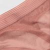 DKNY womens Sheer Stripe Thong Panties, Rosewood, Medium US view 4