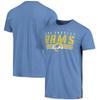 47 Men's Heathered Royal Los Angeles Rams Stripe Thru Franklin T-Shirt view 1