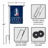 College Flags & Banners Co. Columbus State Cougars Garden Flag and Stand Pole Holder Set view 2
