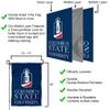 College Flags & Banners Co. Columbus State Cougars Garden Flag and Stand Pole Holder Set view 4