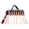 AmishToyBox.com Deluxe 8-Player Croquet Game Set with Duffel Carry Bag (Eight 32" Handles) view 1