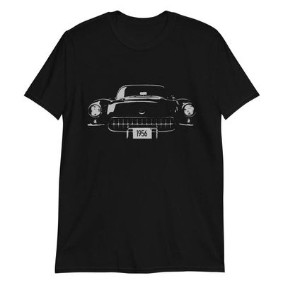 JG Infinite 1956 Sports Car C1 Antique American Muscle Car Short-Sleeve Unisex T-Shirt Black