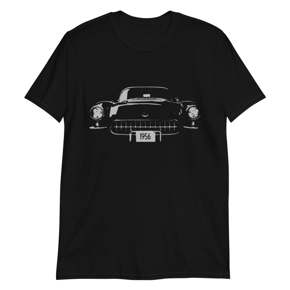 JG Infinite 1956 Sports Car C1 Antique American Muscle Car Short-Sleeve Unisex T-Shirt Black