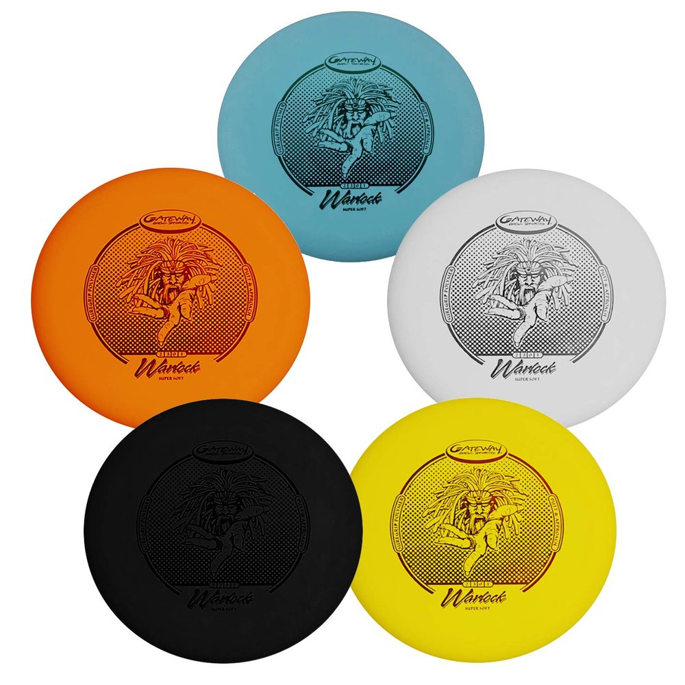 Gateway Warlock Disc Golf Putter Approach Disc - 5 Pack (Supersoft (SS))