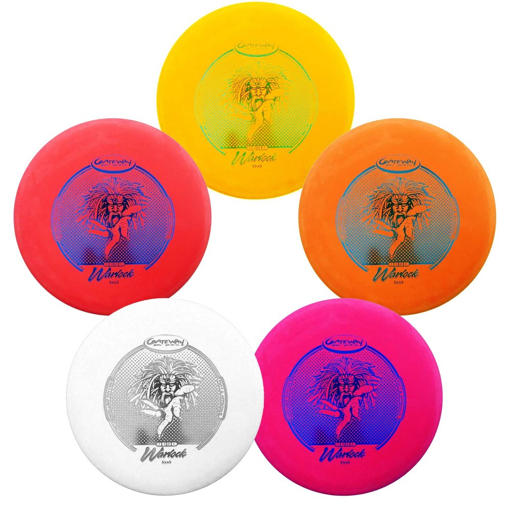 Gateway Warlock Disc Golf Putter Approach Disc - 5 Pack (SSSS (4S))