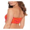Salt + Cove Juniors' Tangerine Cherry On Top Printed Smocked Bikini Swim Top (Tangerine, Medium) view 2