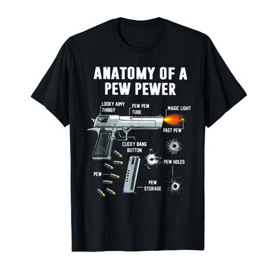 Anatomy of A Pew Pewer T-Shirt