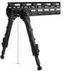 N / C Tactical Aluminum QD Airsoft Bipod, Bipod Black Aluminum V9 Tripod Two-Piece Bipod Airsoft Bipod for Camara Airsoft Scope Hunting view 2