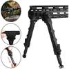 N / C Tactical Aluminum QD Airsoft Bipod, Bipod Black Aluminum V9 Tripod Two-Piece Bipod Airsoft Bipod for Camara Airsoft Scope Hunting view 3
