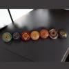 Chakra Stones Reiki Healing Crystal Set of 7 | Engraved Chakra Symbols Polished Palm Stones | Holistic Energy Balancing Crystals for Meditation, Yoga & Therapy | Spiritual Gift Set for Wellness view 2