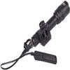 AKFIRE M600U Tactical LED Mini Scout Flashlight Torch, Single Mode Weapon Light with Pressure Switch Picatinny Mount Rail Offset for Hunting Hiking (Black) view 1