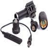 AKFIRE M600U Tactical LED Mini Scout Flashlight Torch, Single Mode Weapon Light with Pressure Switch Picatinny Mount Rail Offset for Hunting Hiking (Black) view 3
