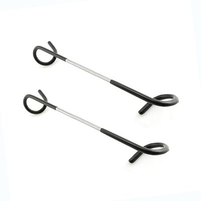 Quality Life Camping Lantern Hook Hanger Tent Light Outdoor Lamp Hanger Non-Slip for Camping Hiking Black - 2pcs