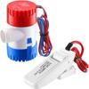 Boat Bilge Water Pump 12 V 1100 GPH Electric Marine Bilge Pump and Automatic Boat Pump Float Switch 12 V 24 V 32 V for Boats, 2 Pieces in Total view 1