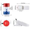 Boat Bilge Water Pump 12 V 1100 GPH Electric Marine Bilge Pump and Automatic Boat Pump Float Switch 12 V 24 V 32 V for Boats, 2 Pieces in Total view 2