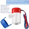 Boat Bilge Water Pump 12 V 1100 GPH Electric Marine Bilge Pump and Automatic Boat Pump Float Switch 12 V 24 V 32 V for Boats, 2 Pieces in Total view 4