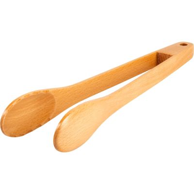 GSI Outdoors 46123 Rakau 12-Inch Wooden Tongs - FSC-Certified Beech Wood Kitchen & Camping Cooking Tool, Environmentally Conscious & Lightweight