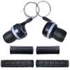 1 Pair Bicycle Twist Grip Gear Shifters 3X7 Speed DIP Compatible for Mountain Bike and 1 Pair Non-Slip Rubber Bike Handle Bar Grip view 1